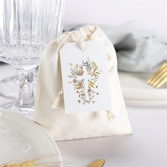 Boîte de dragées communion Foi Fervente pochon réf.N79157