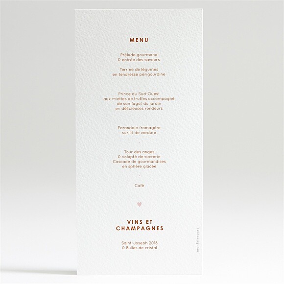 Dos du menu
