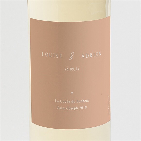 Etiquette de bouteille mariage Bel éclat réf.N3002216