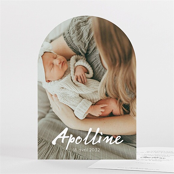 Faire-part naissance Mon joli prénom arche réf.N27193