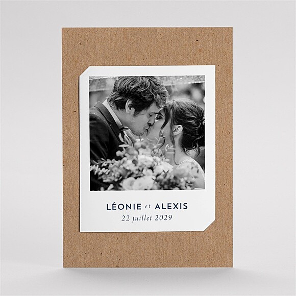 Remerciement mariage Uniques Empreintes duo réf.N23199