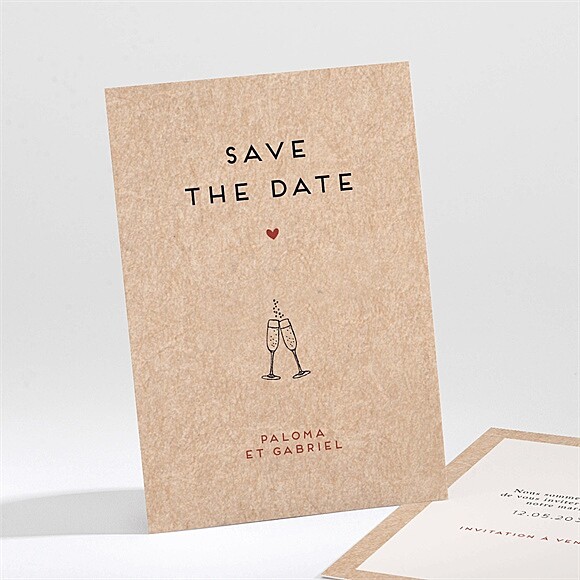 Save the Date mariage Champagne réf.N211720