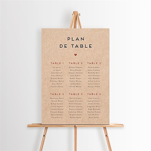 Plan de table mariage Champagne réf.N260534