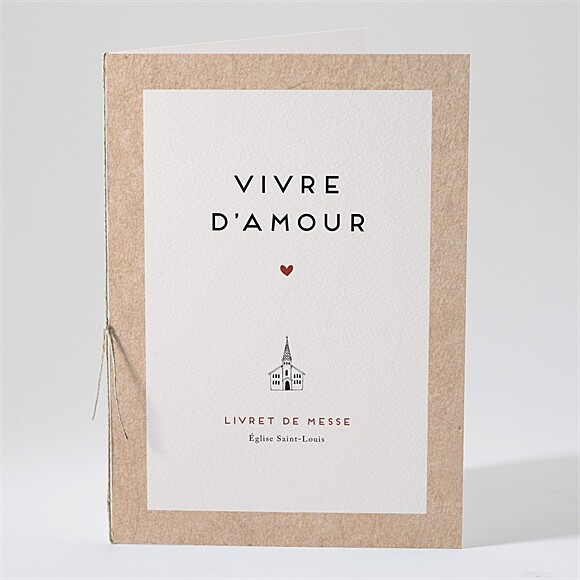 Livret de messe mariage Champagne réf.N491601