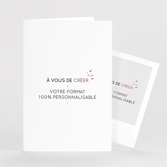 Remerciement mariage A vous de créer 100% plié duo réf.N63104