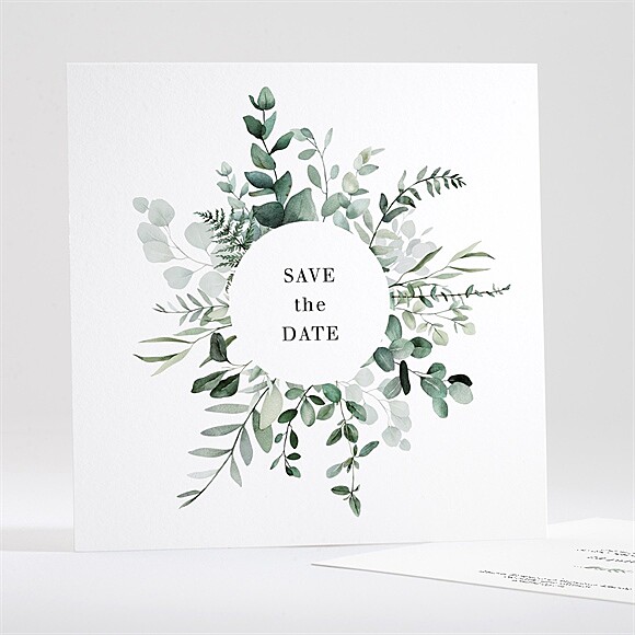 Save the Date mariage Végétal réf.N351636