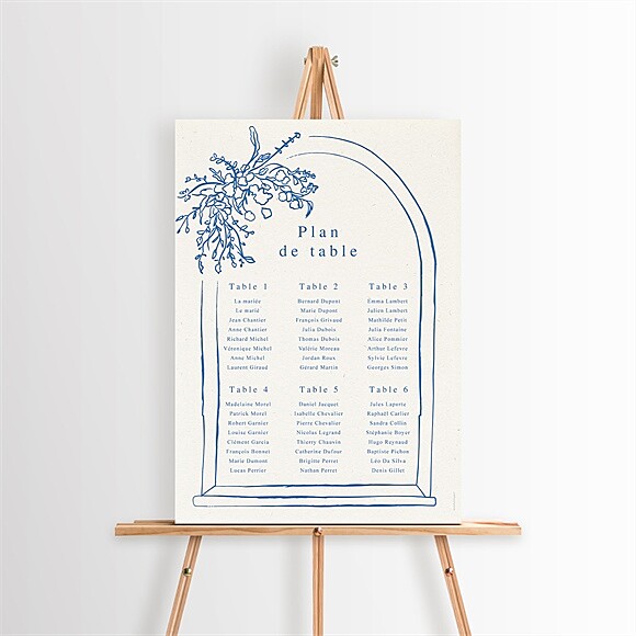 Plan de table mariage Dolce vita réf.N260542
