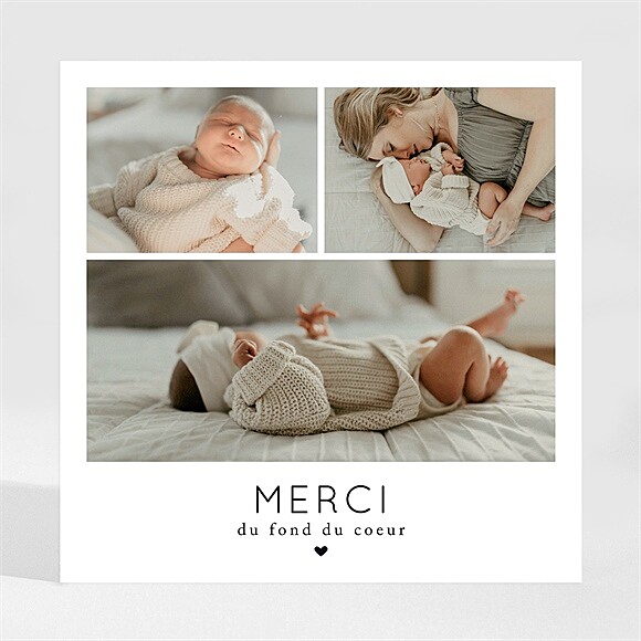 Remerciement naissance Notre grand bonheur réf.N35061