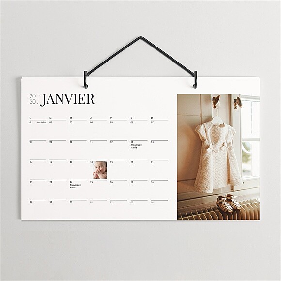 Calendrier détachable Mon baptême en photos réf.N56003