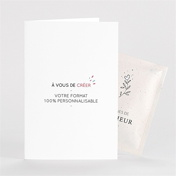 Faire-part naissance A vous de jouer avec graines réf.N75107