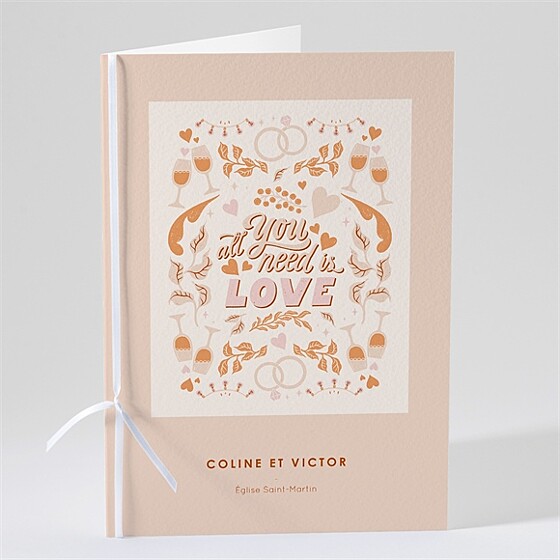 Livret de messe mariage hippie