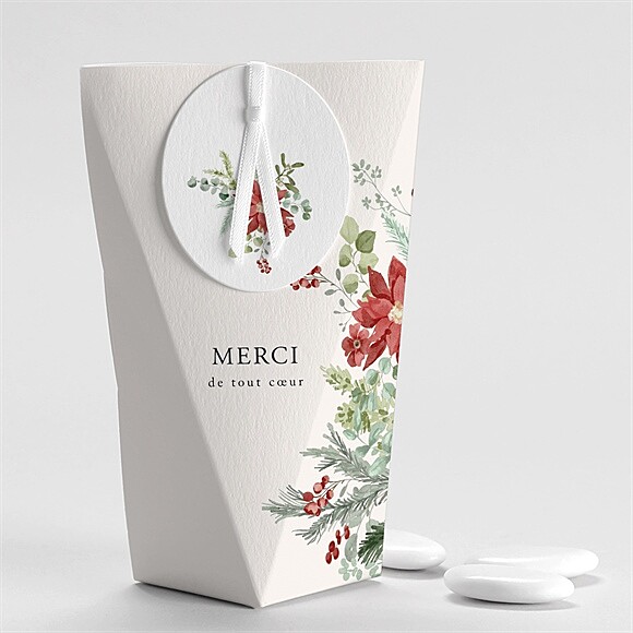 Boîte de dragées mariage Jardin fleuri étui réf.N520454