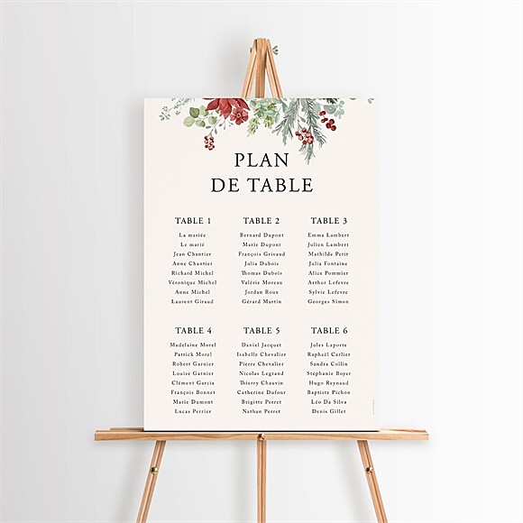 Plan de table mariage Jardin fleuri réf.N260548