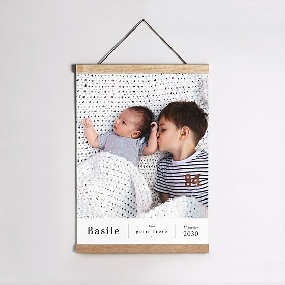 Affiche naissance joli frère