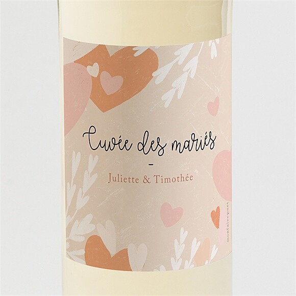 Etiquette de bouteille mariage Love is all réf.N3001035