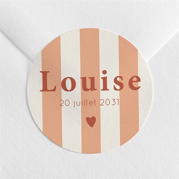 Sticker naissance Rayures estivales réf.N3602488