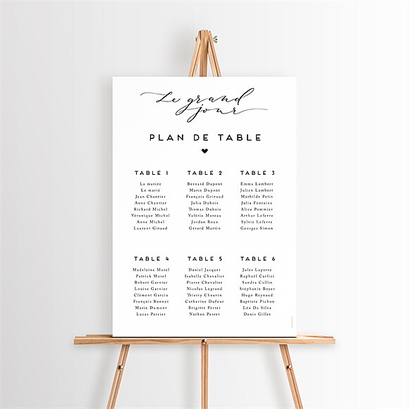 Plan de table mariage Classique photo réf.N260571