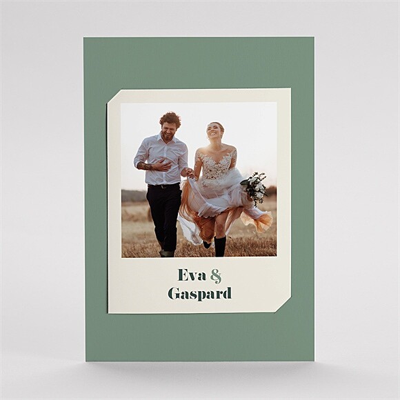 Remerciement mariage Vert sauge réf.N231125