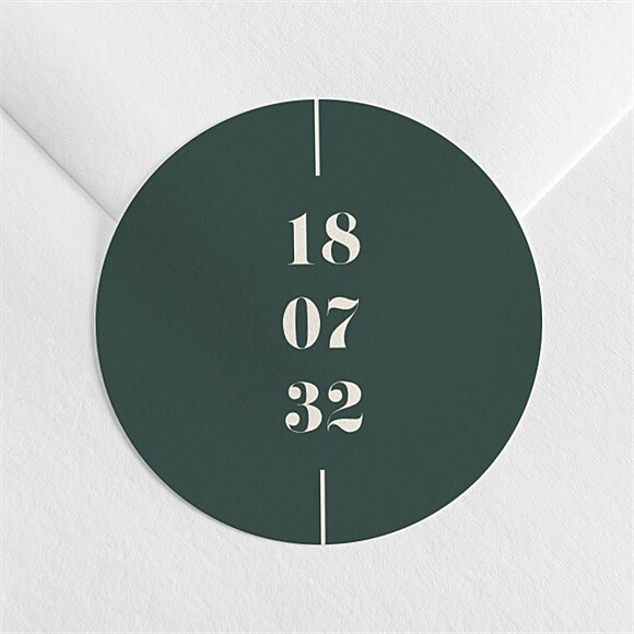 Sticker mariage Vert sauge réf.N3602502