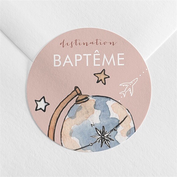 Sticker baptême Joli Passeport Bapteme réf.N3602515