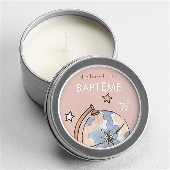 Bougie baptême Joli Passeport Bapteme argent réf.N3602518