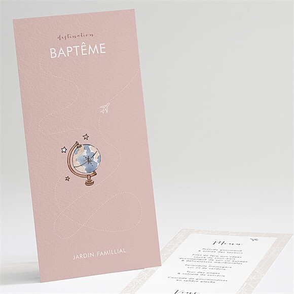 Menu baptême Joli Passeport Bapteme réf.N221384