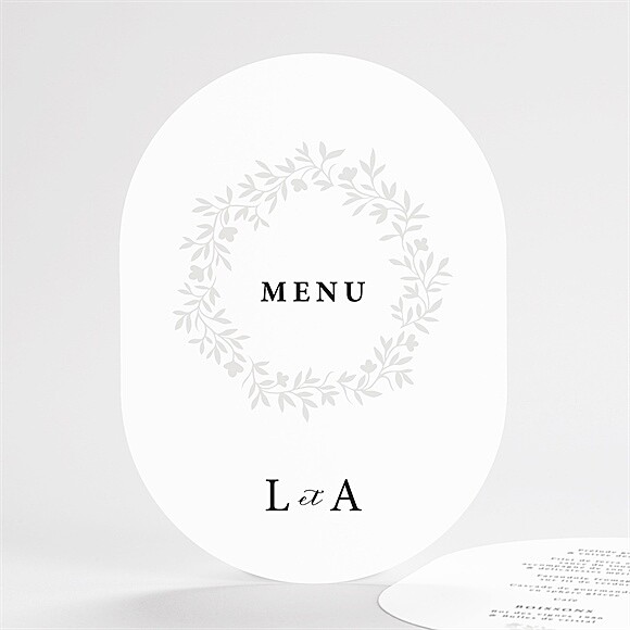 Menu mariage Sublime ovale réf.N67105