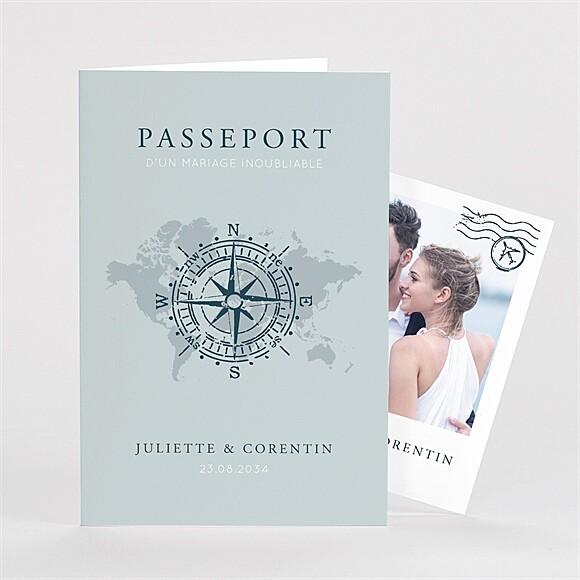 Remerciement mariage Passeport marin réf.N63113