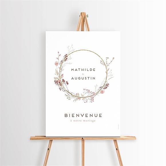Panneau bienvenue Couronne d'automne réf.N260585