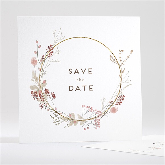 Save the Date mariage Couronne d'automne réf.N351640