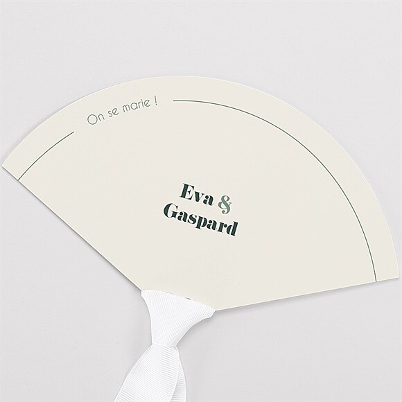 Eventail mariage Vert sauge réf.N55119