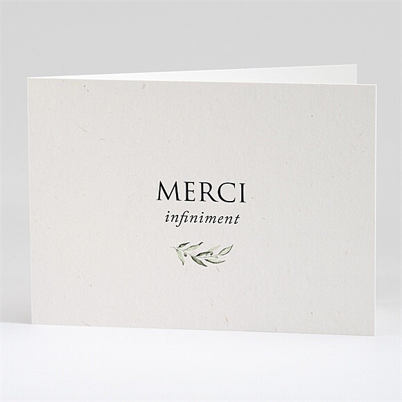 Remerciement décès Olivier éternel plié réf.N42181