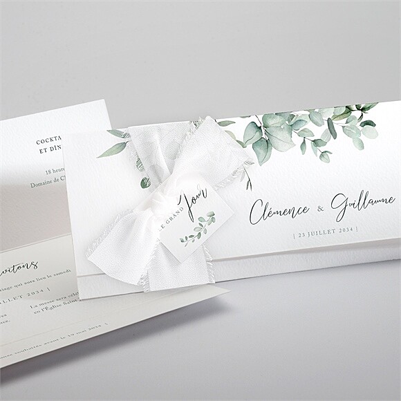 Faire-part mariage Lyrisme pochette réf.N94186