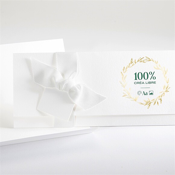 Faire-part mariage Création pochette dorure réf.N94192