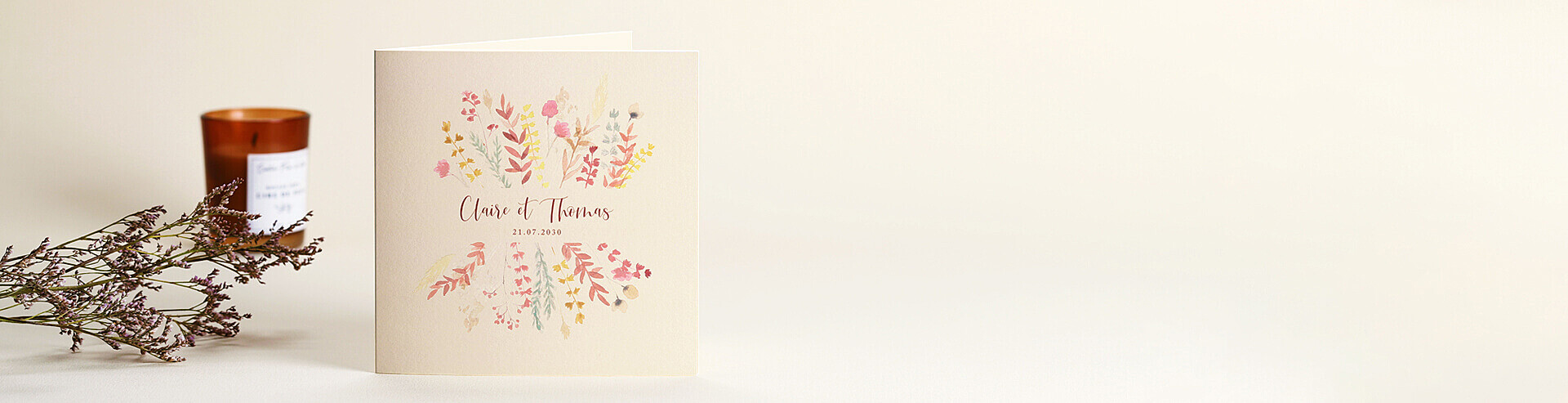 Faire-part mariage automne