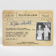 Einladung Hochzeitsjubiläum Telegramm zum Jubiläum -Magnet ref.N110222