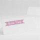 Tischkarte Taufe Pusteblume rosa ref.N440200