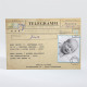 Geburtskarte Telegramm Jungen ref.N11015