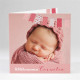 Geburtskarte Rosa Wimpel ref.N45103