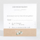 Antwortkarte Hochzeit Silber-Linde ref.N3001344