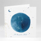 Geburtskarte Sternenhimmel Blau ref.N45198