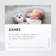 Dankeskarte Geburt Fotoautomat Design ref.N3001581