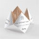 Hochzeitseinladung Vertrauen - Origami ref.N33063
