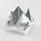 Geburtskarte Glück - Origami ref.N33061