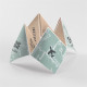 Hochzeitseinladung Flugticket - Origami ref.N33068
