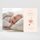 Geburtskarte Rosa Kleidchen - Magnet ref.N110203