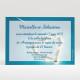 Carton d'invitation mariage Eaux turquoises réf.N120100