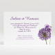 Carton d'invitation mariage Fleurs au vent réf.N120115
