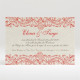Carton d'invitation mariage Baroque rouge et or réf.N120145