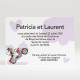 Carton d'invitation mariage Sur la route du bonheur réf.N120164